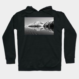 Alaska Reflections Black & White Hoodie